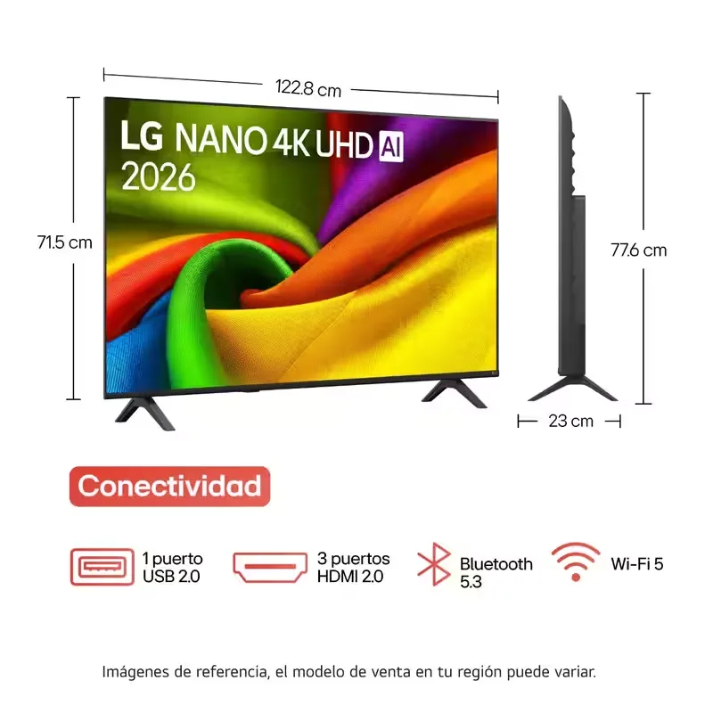 Imagen medidad 55 pulgadas