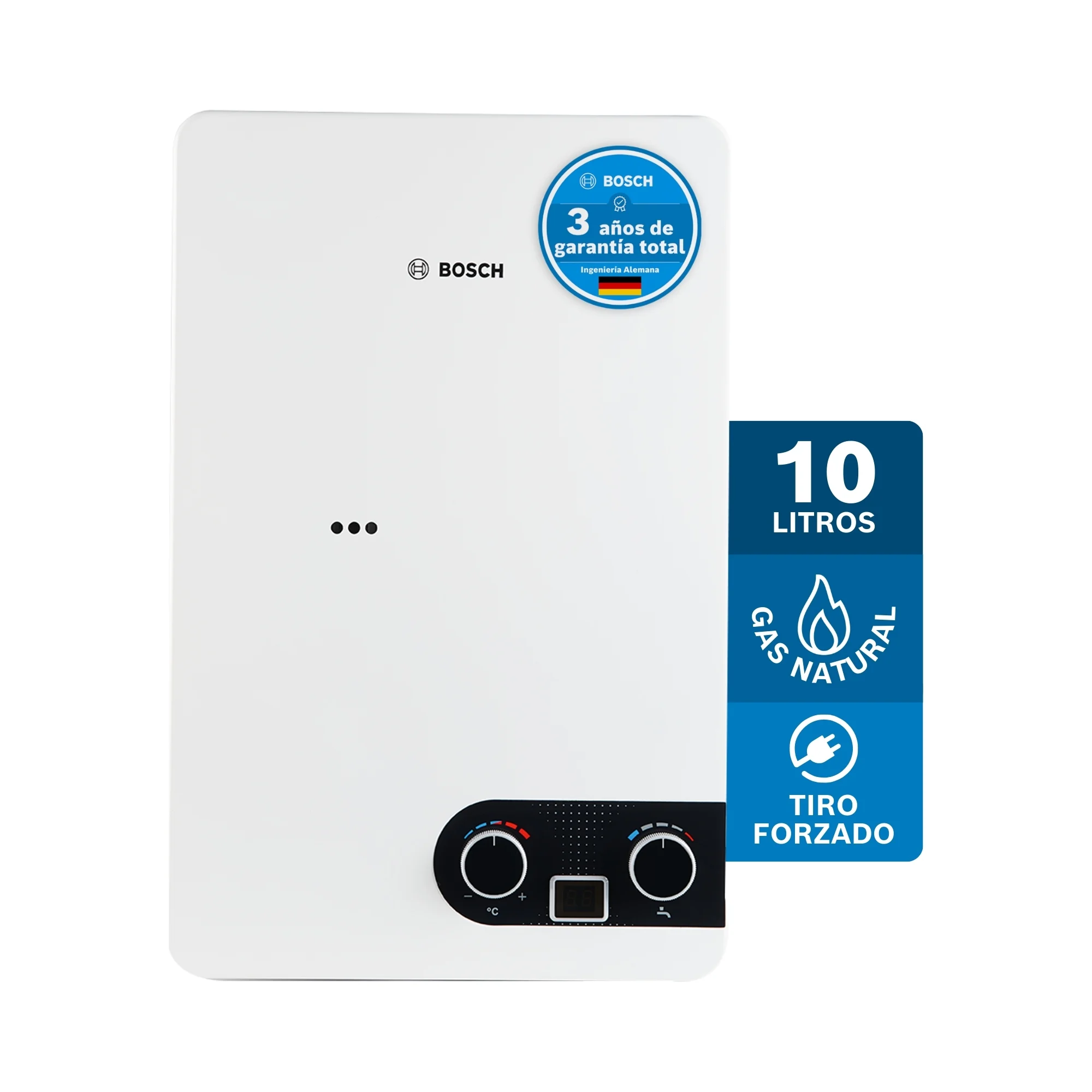 Calentador Bosch instalado en pared