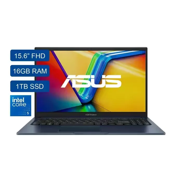 Computador Portatil ASUS Vivobook 15.6 Pulgadas Intel Core 5 RAM 16GB Disco SSD 1TB Azul X1504VA