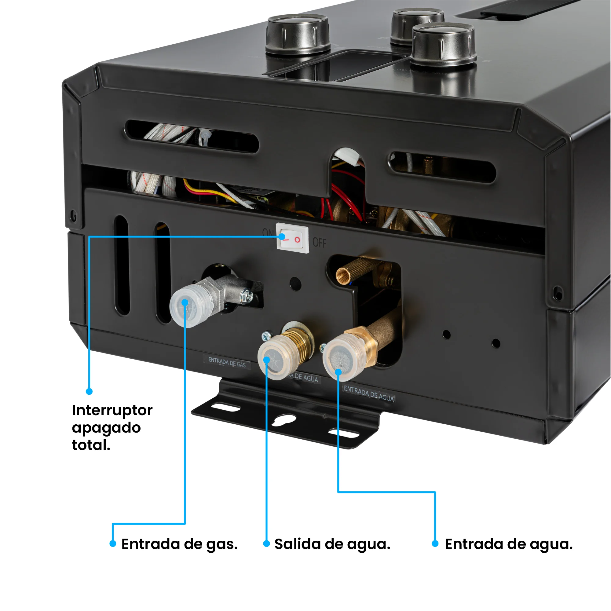 Detalle encendido calentador Challenger