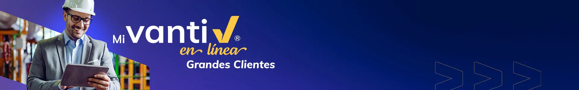 Banner Mi Vanti en Línea Grandes Clientes