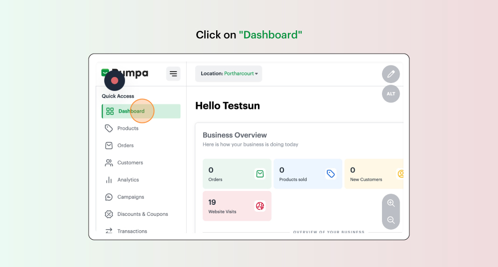 Exporting product data on the Bumpa app