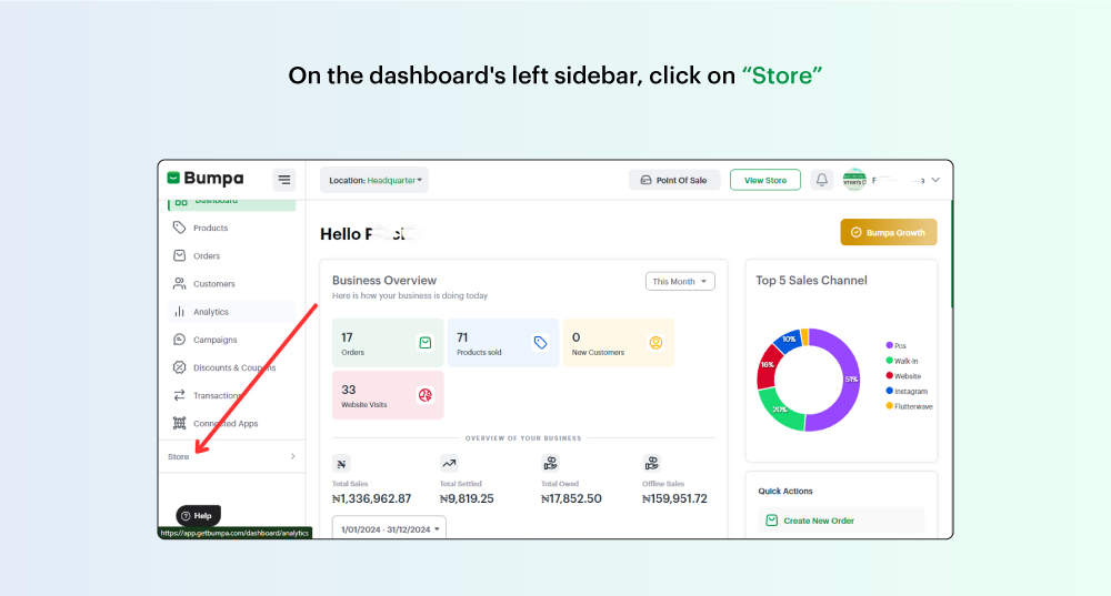 How to delete tax from your Bumpa app