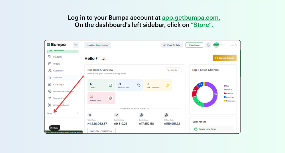 How to create and apply a tax on the Bumpa app