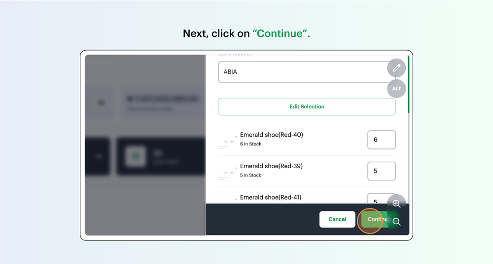 Duplicating products across locations on the Bumpa app