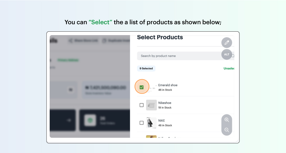 Duplicating products across locations on the Bumpa app