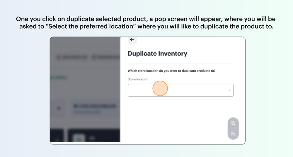 Duplicating products across locations on the Bumpa app