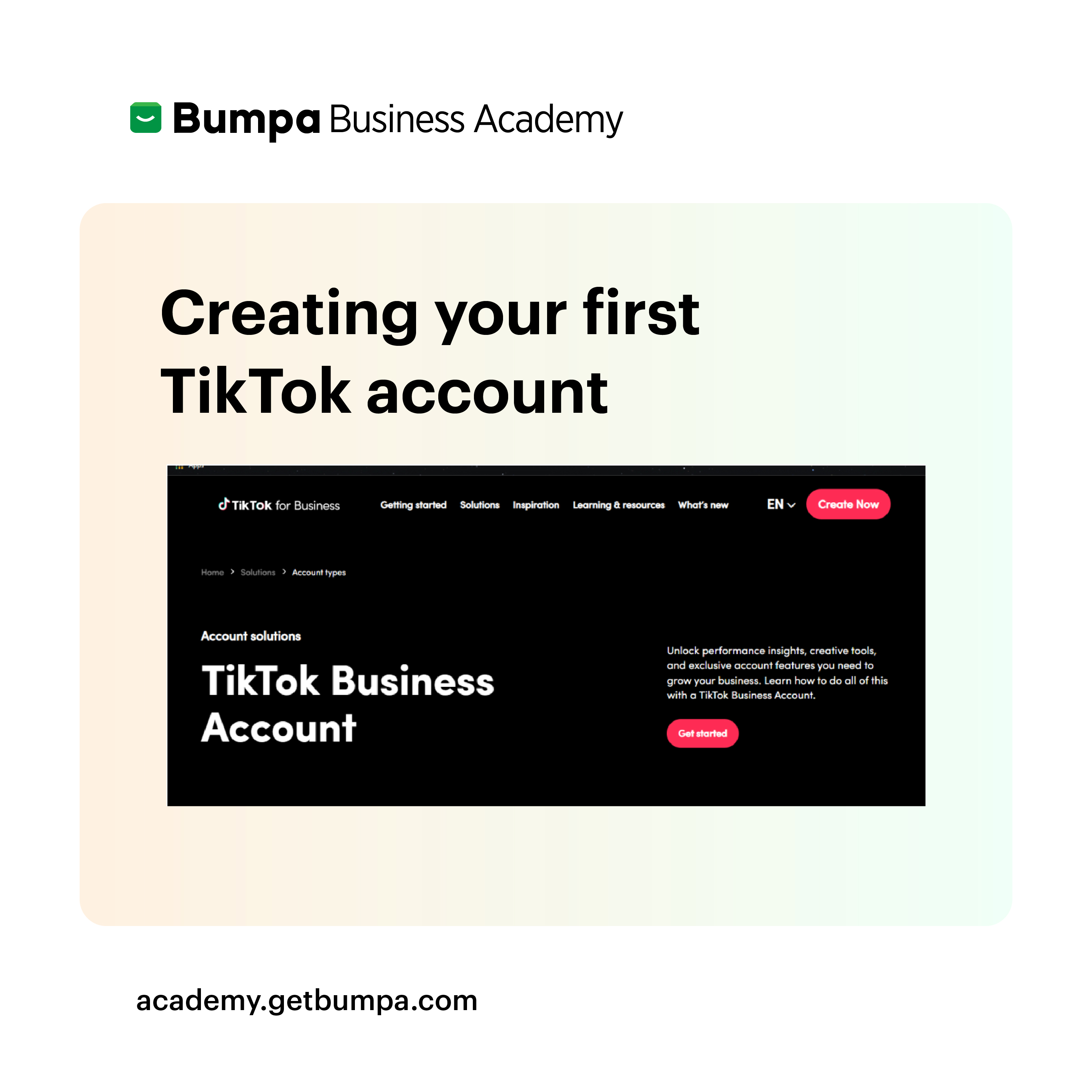 Getting Started with TikTok Business Account
