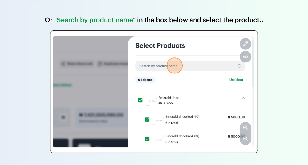 Duplicating products across locations on the Bumpa app