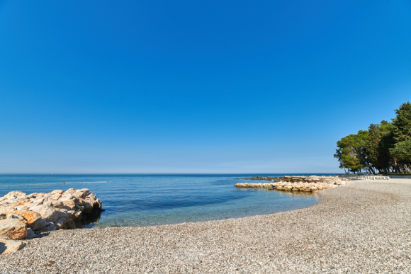 Beautiful beach in Istria