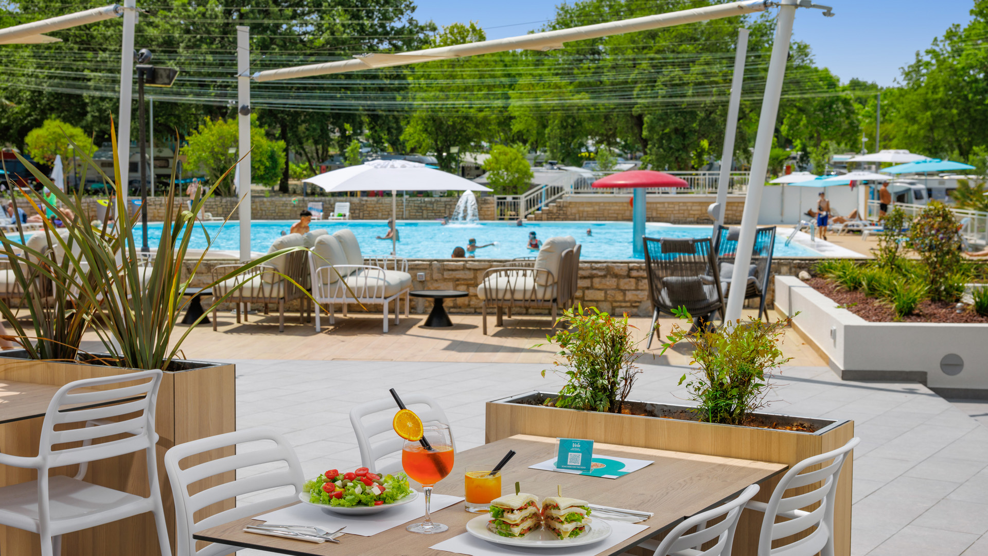 xxxxx 0000 Camping Zelena Laguna Istra Camping Bars and Restaurants 2025 Restaurant Vela terrace poolside 13