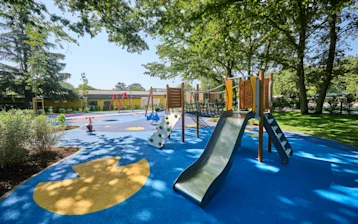 Camping Bijela Uvala Central area Town Center childrens playground