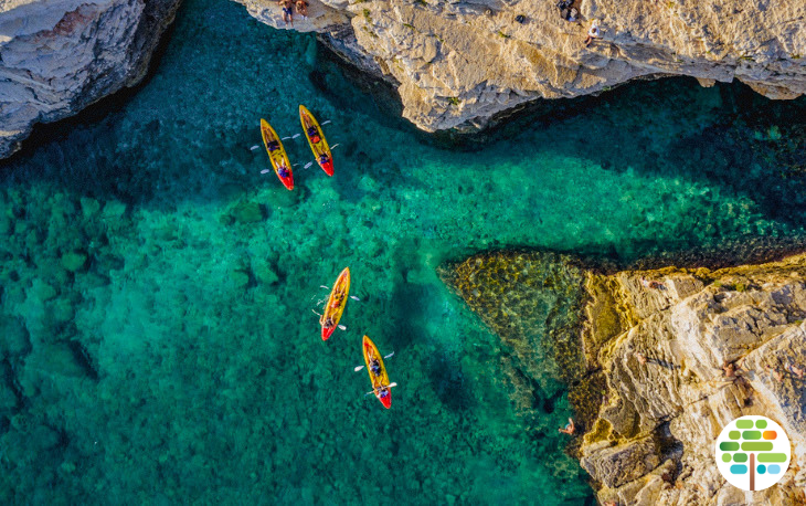 Tourists enjoy their vacation on the boat