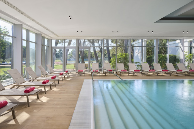 Plava Laguna Hotel Pelegrin 2025 wellness center indoor pool 652x419