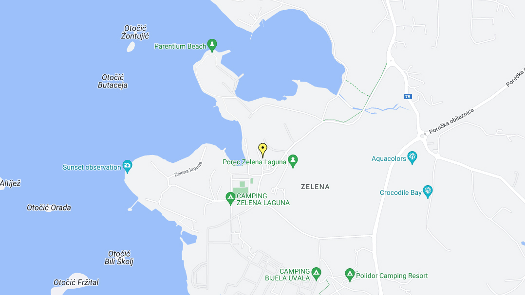 Hotel Istra Plava Laguna - Location - Gmaps
