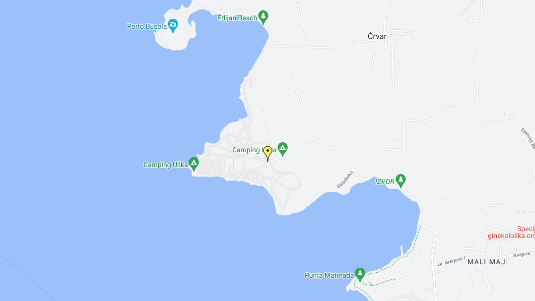 Camping Ulika -mobile homes Location - Gmap