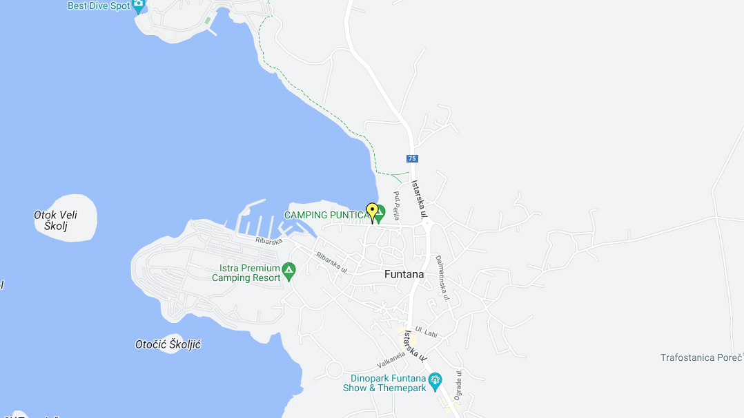 Camping Puntica Location - Gmap