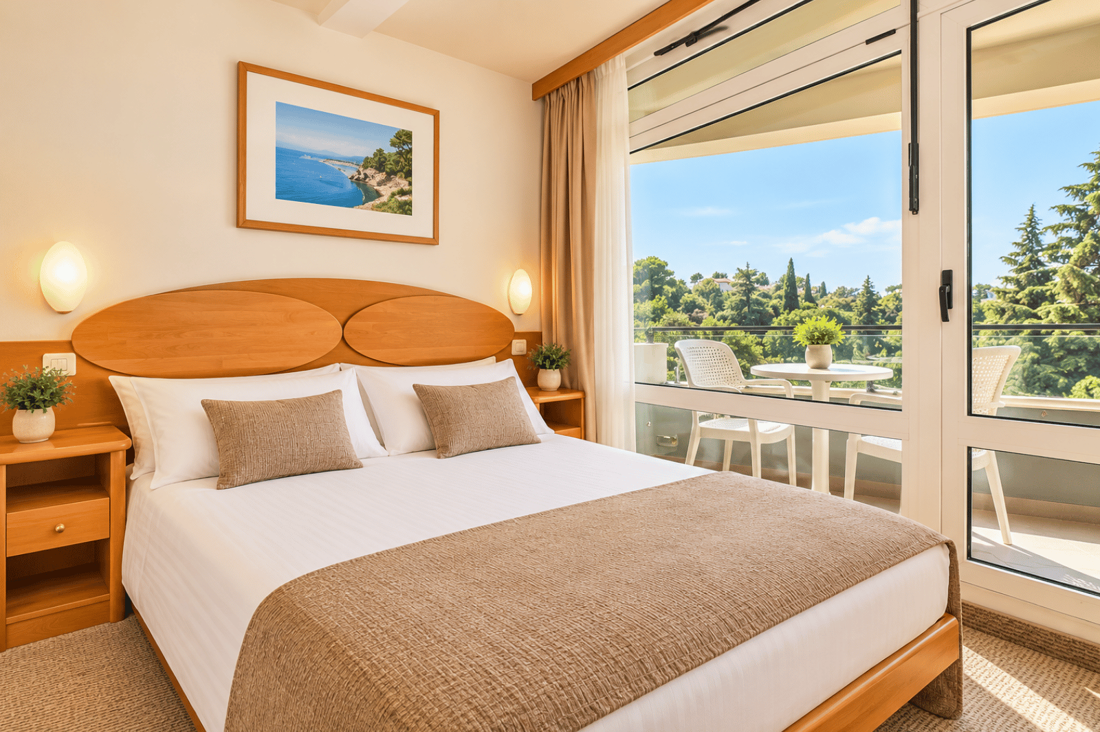 Suite with balcony park side