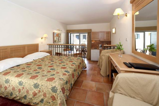 Studio für 2 Personen mit Terrasse Parkseite