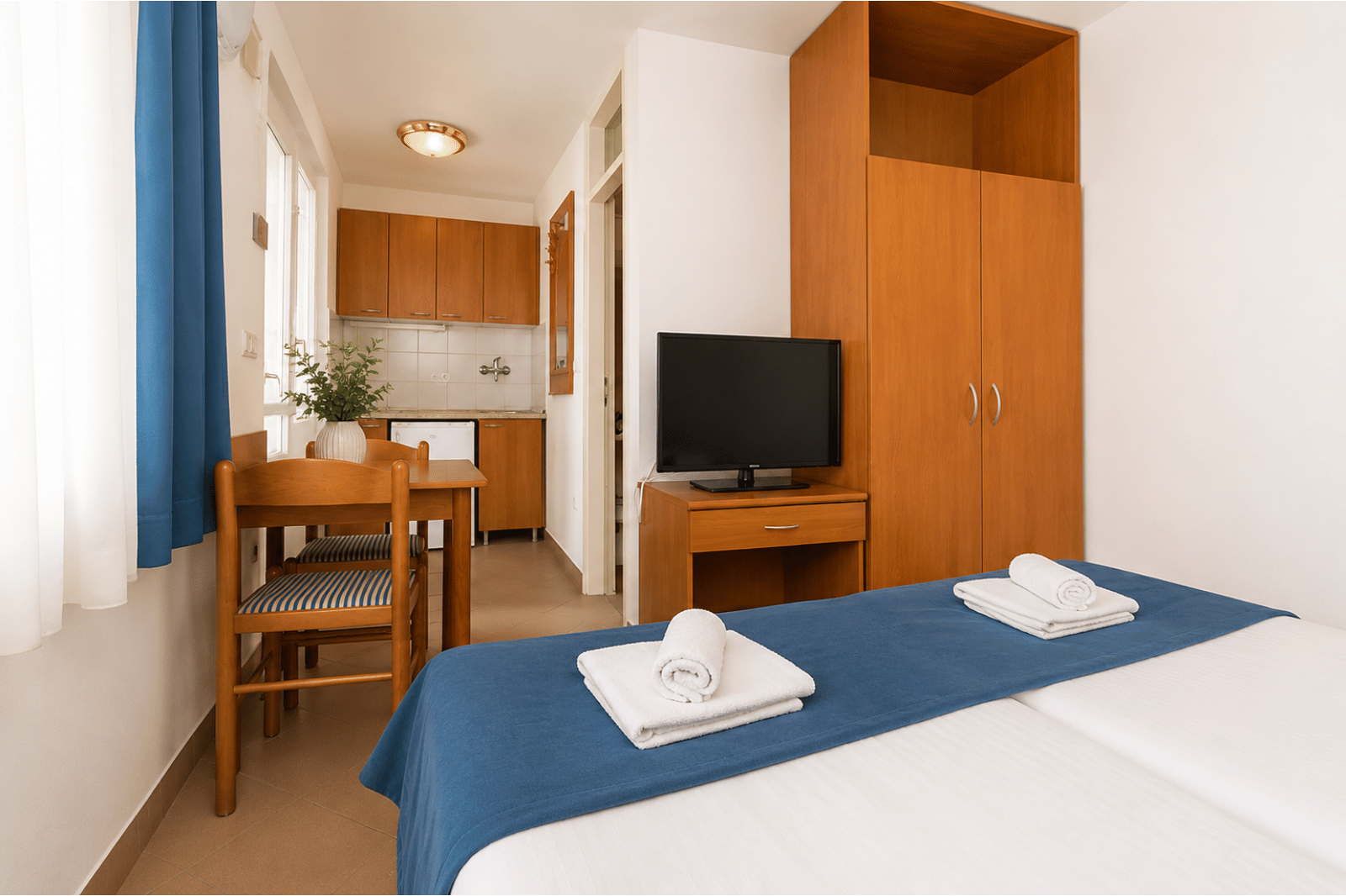 Apartments Polynesia Plava Laguna Classic Studio 2 Terrace Park side CS2TP (4)