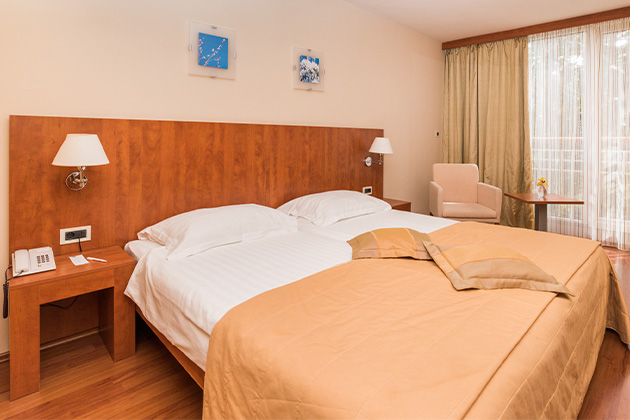 Hotel Umag Economy room with french bed park side Connected (4)
