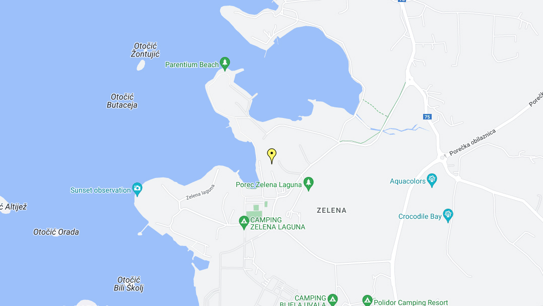 Hotel Gran Vista Plava Laguna - Location - Gmaps