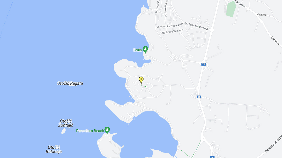 Apartments Bellevue Plava Laguna - Location - Gmaps