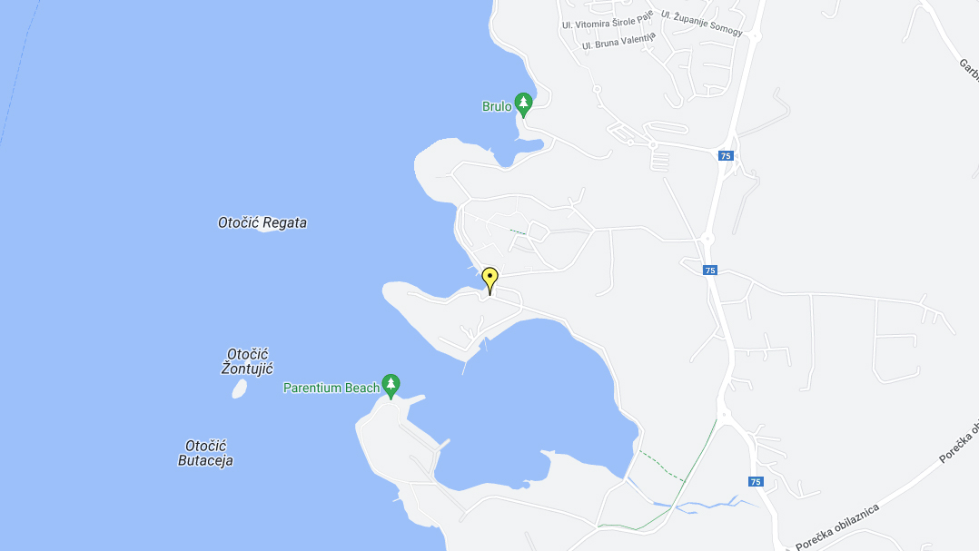 Villa Galijot Plava Laguna - Location - Gmaps