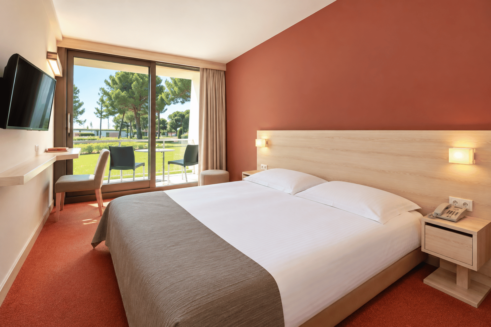 Classic room with balcony park side