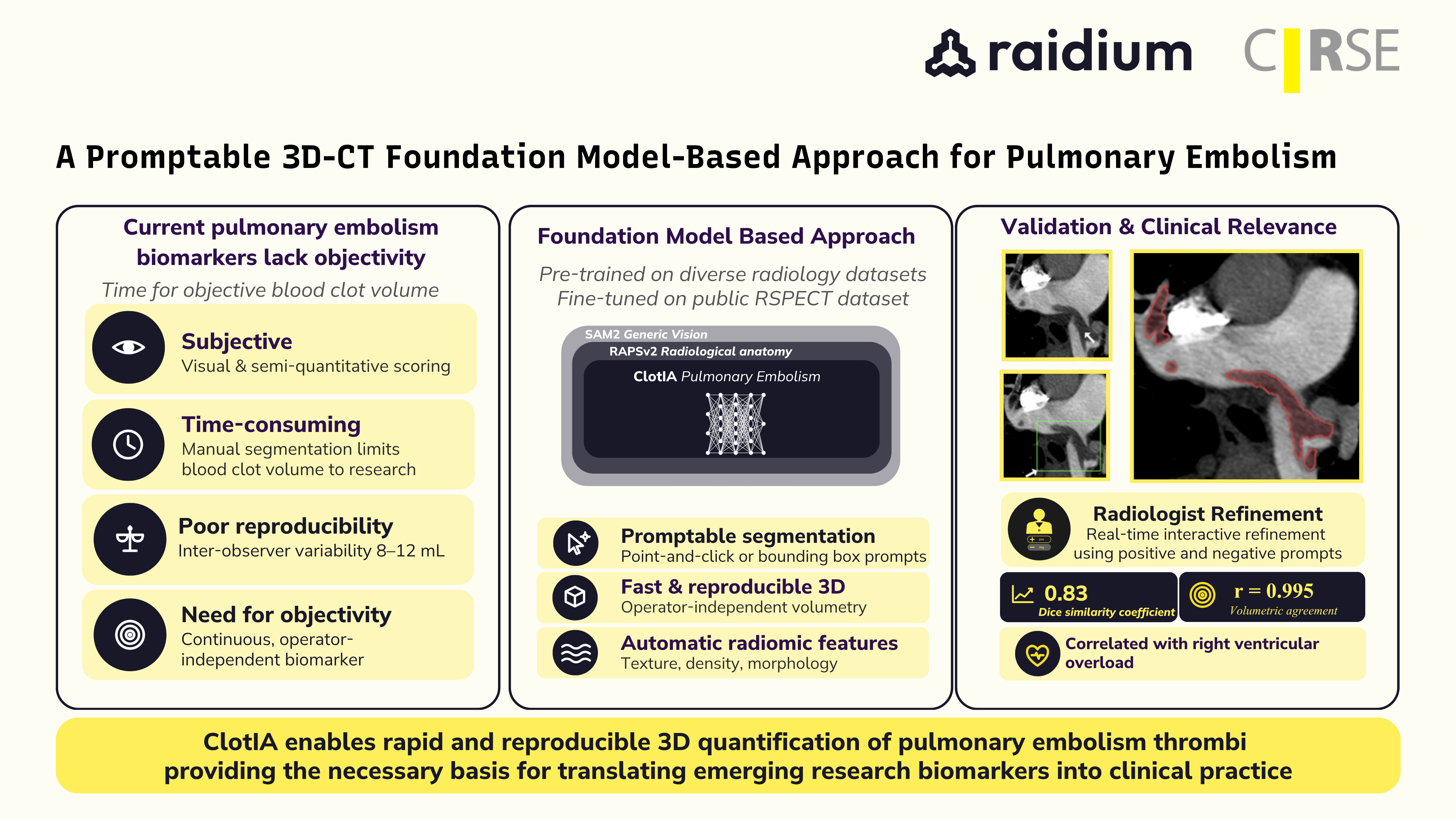 A Promptable 3D‑CT Foundation Model‑Based Approach for Pulmonary Embolism