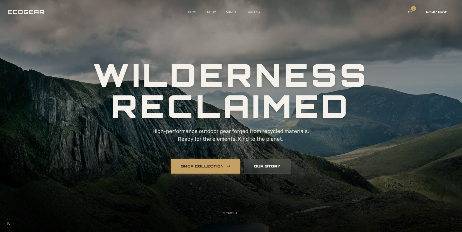 Ecogear - E-commerce Website