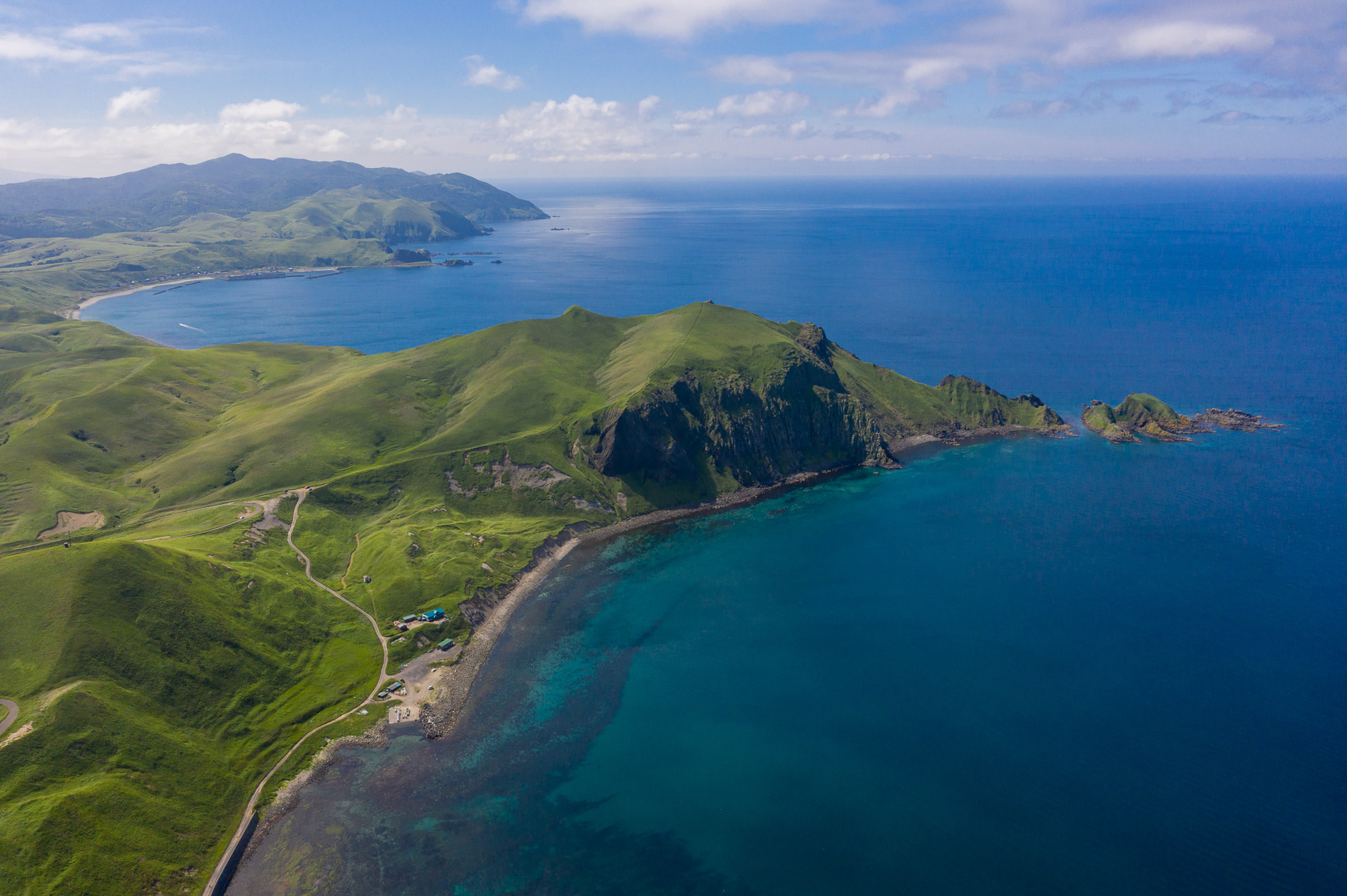 Aerial image of the Northern Rebun Island