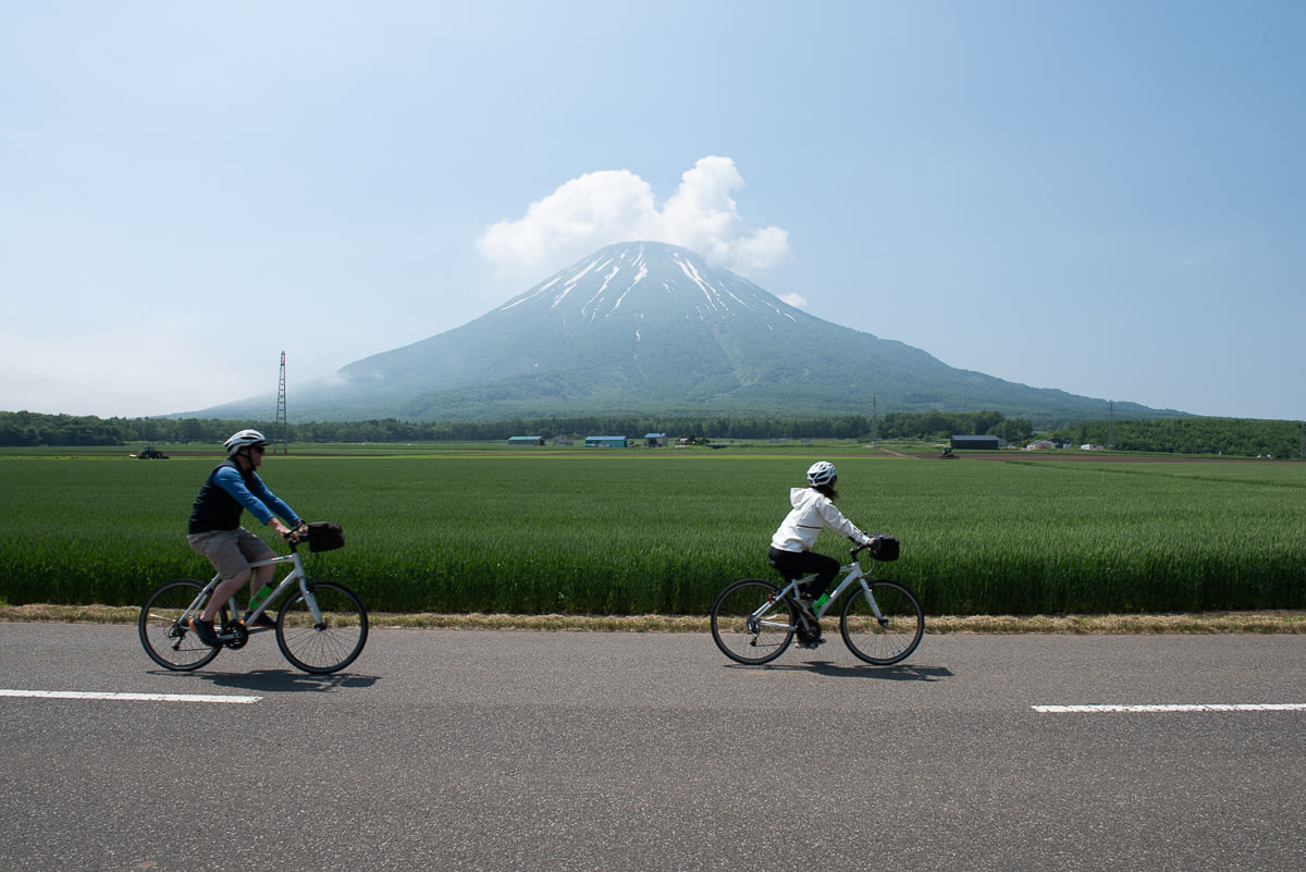 Mt. Yotei, Fuji of the north, is an ever present feature on the ride