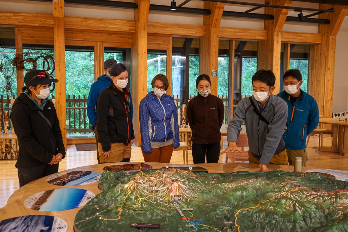 At Asahidake Visitor Center learning about Daisetsuzan National Park