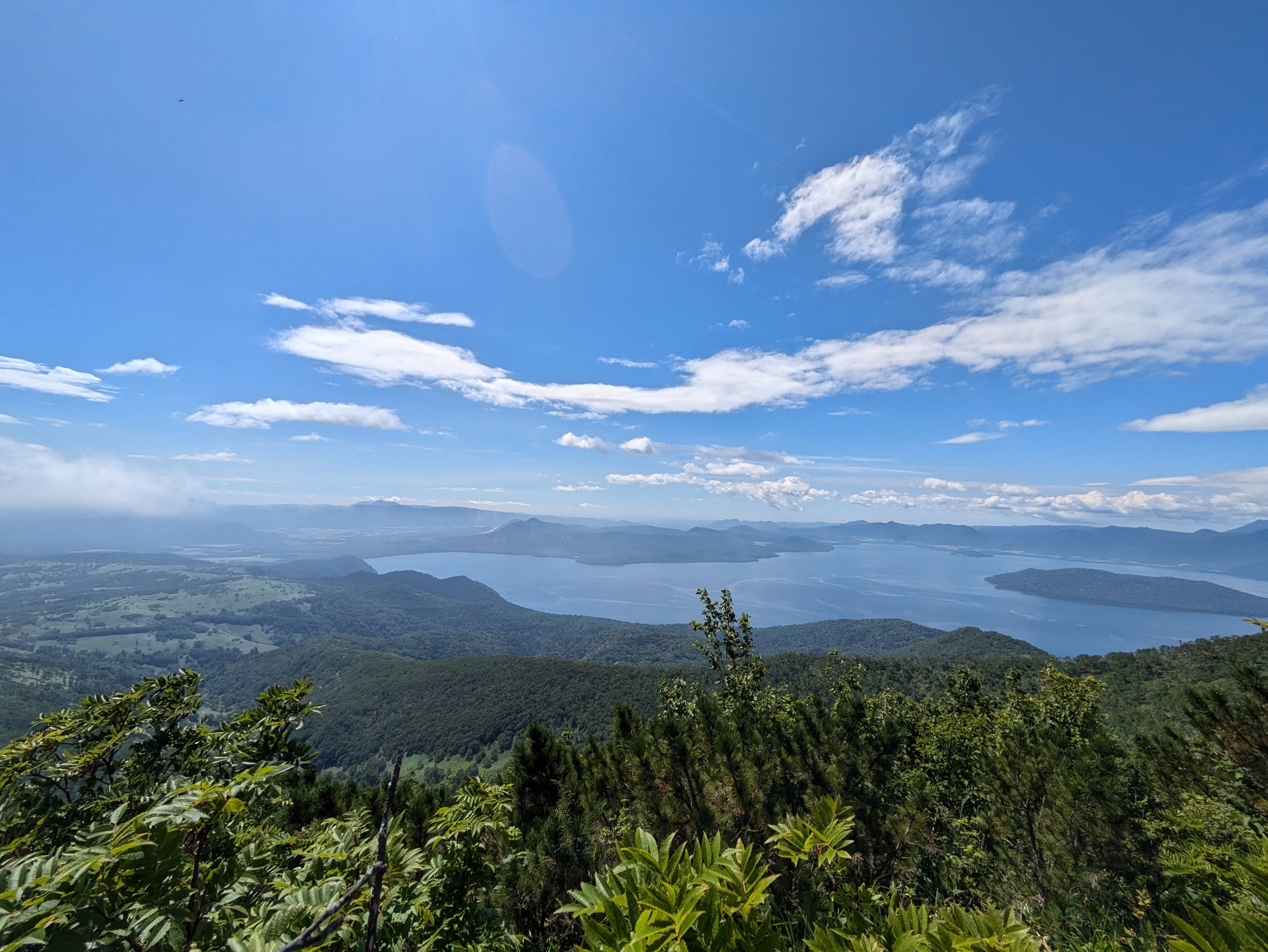 Lake Kussharo, as viewed from the Mt. Mokoto trail.