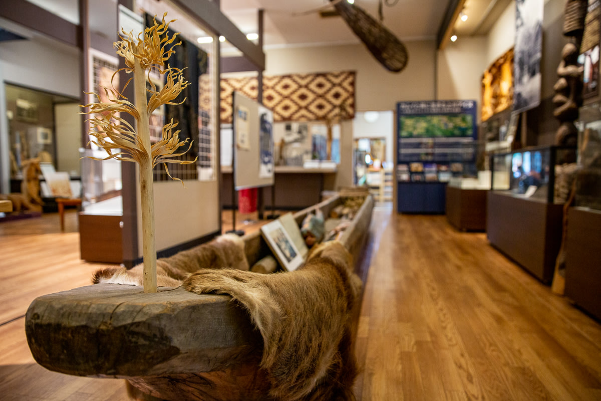 Inside the Kawamura Kaneto Ainu Museum in Asahikawa, Hokkaido