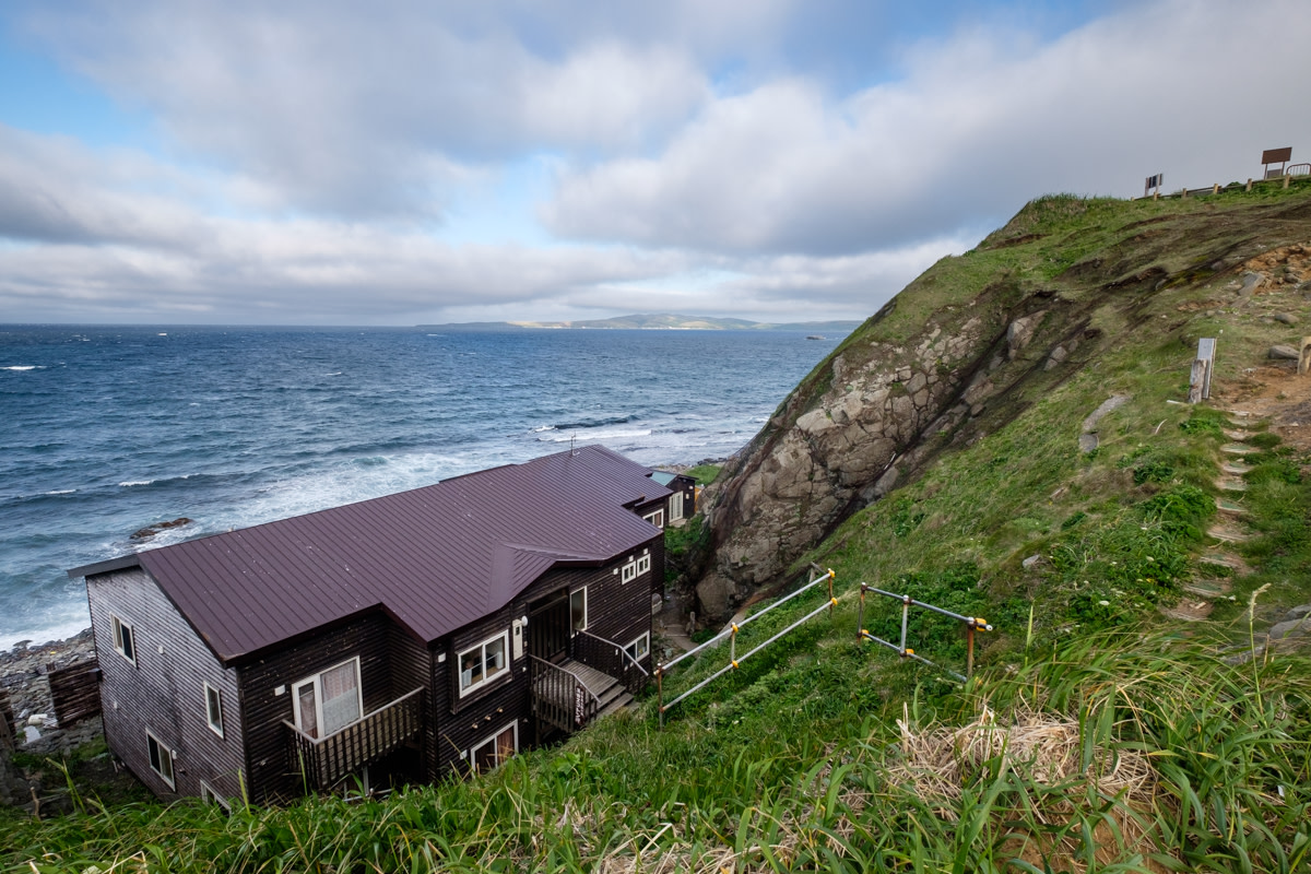 A hostel sits perched by the sea at Cape Sukoton