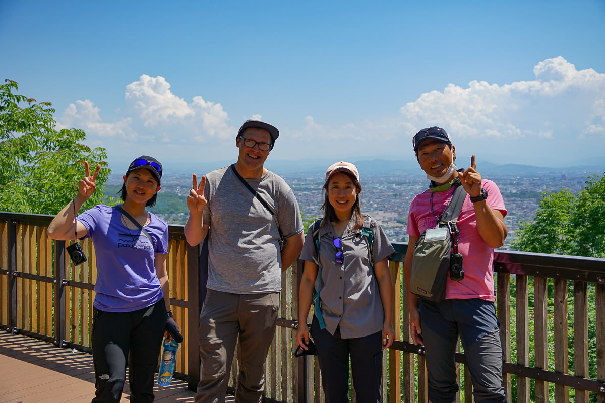 Lookout deck on the top of Mt Arashiyama