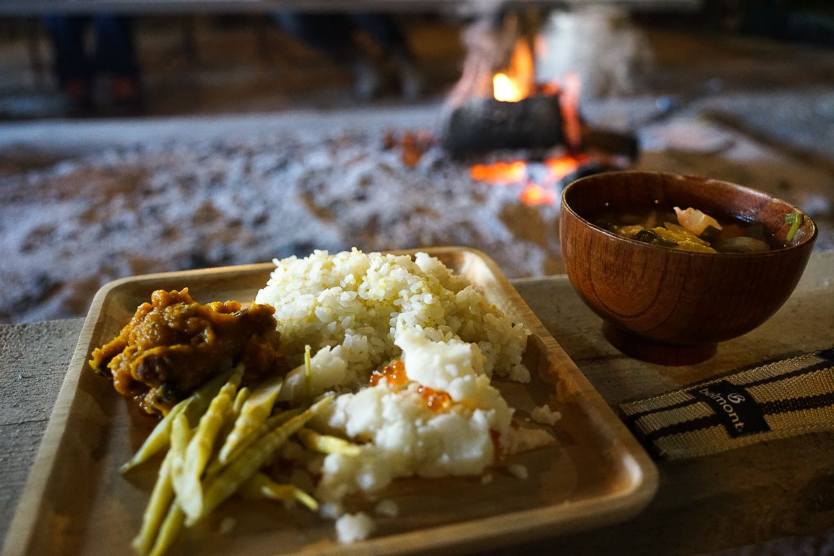 Ainu food experience inside cise