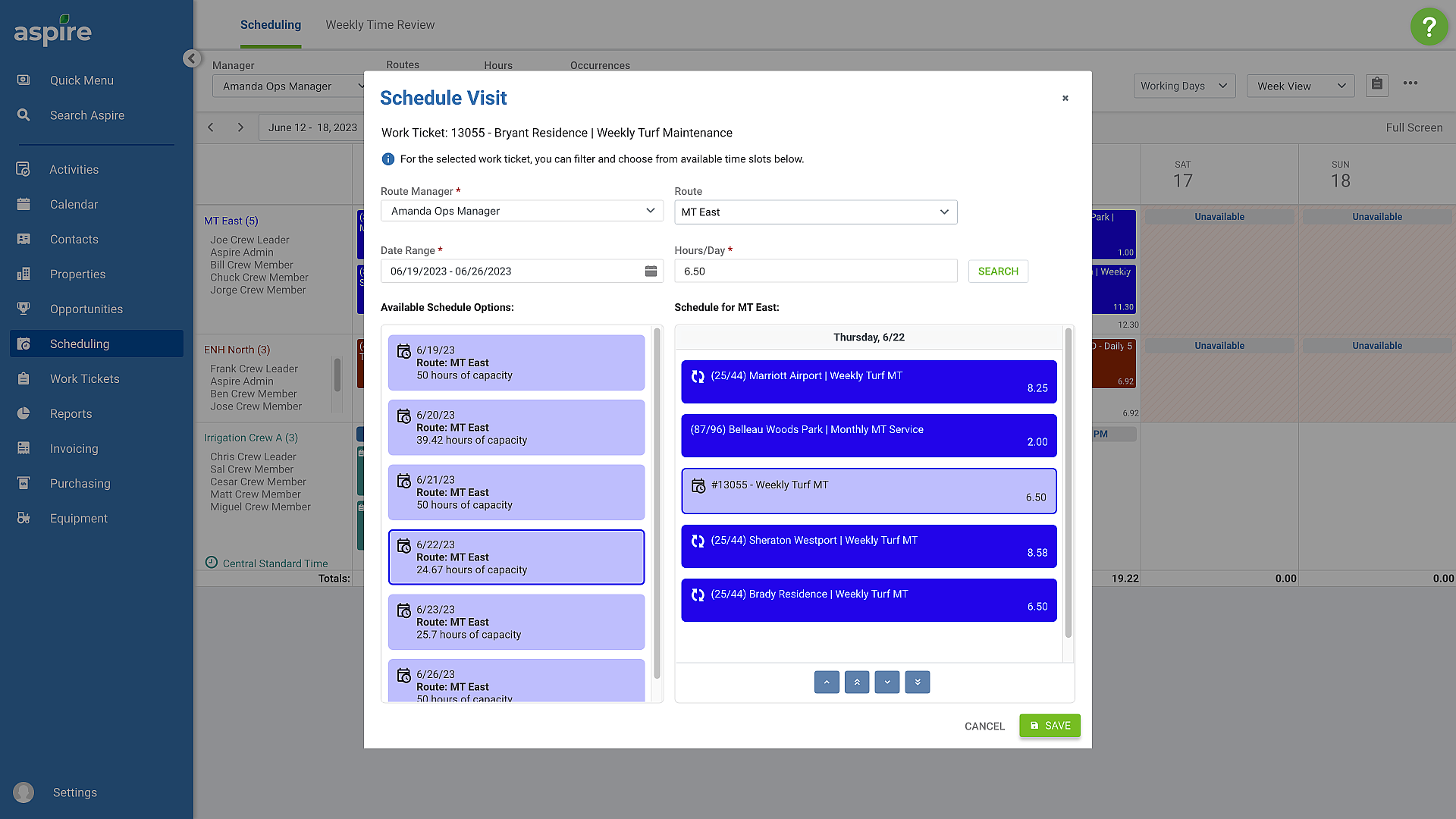 Built for you: Scheduling assistant, CRM improvements, and equipment inspection enhancements