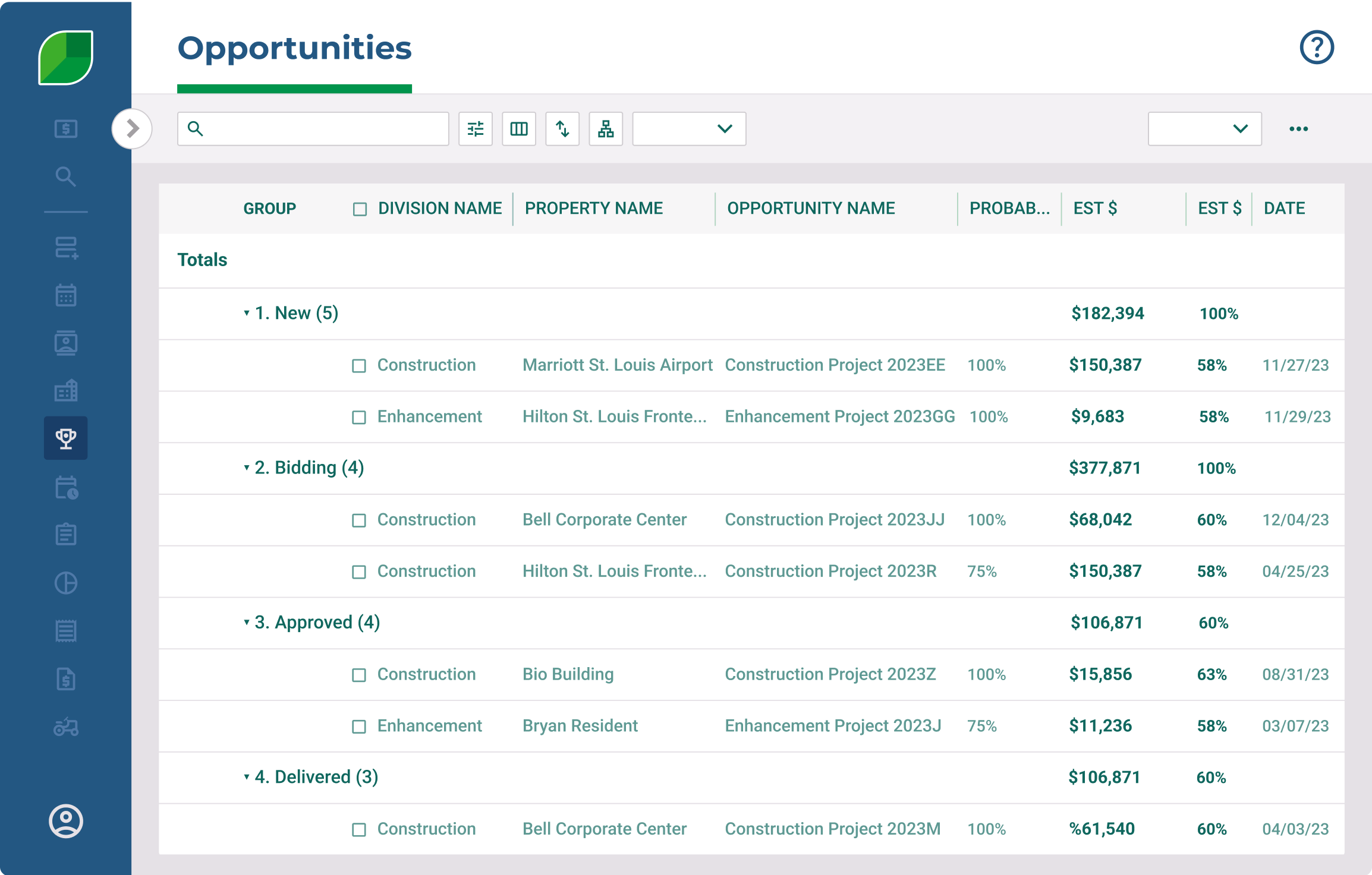 Aspire CRM features
