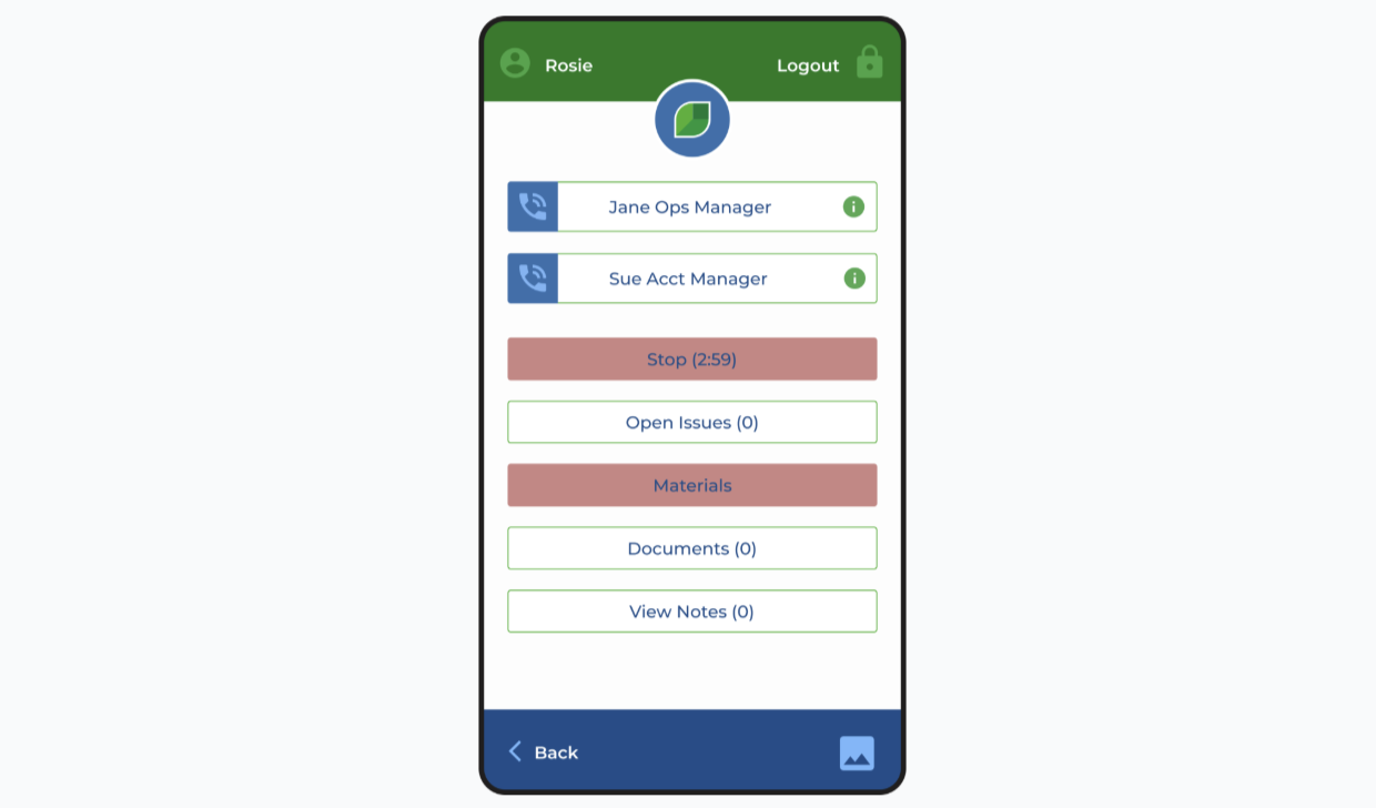 Aspire crew mobile app