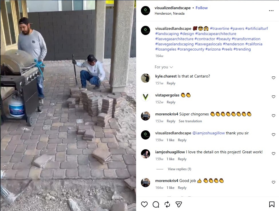 Project Walkthrough Post on Instagram by Visualised Landscape