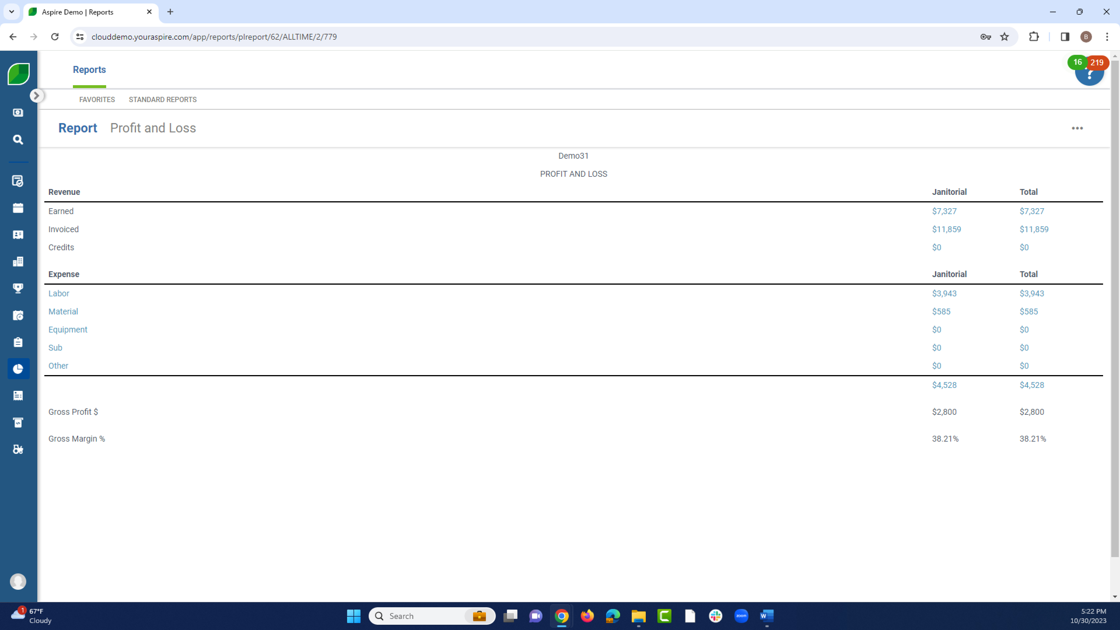 Product Illustration | Reports - Profit and Loss