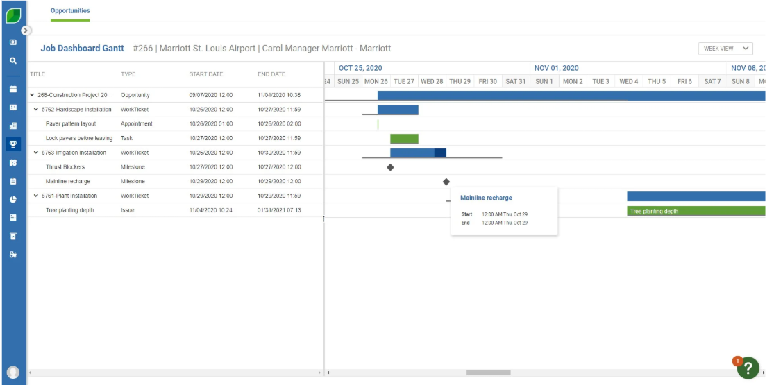 Aspire's CRM tool