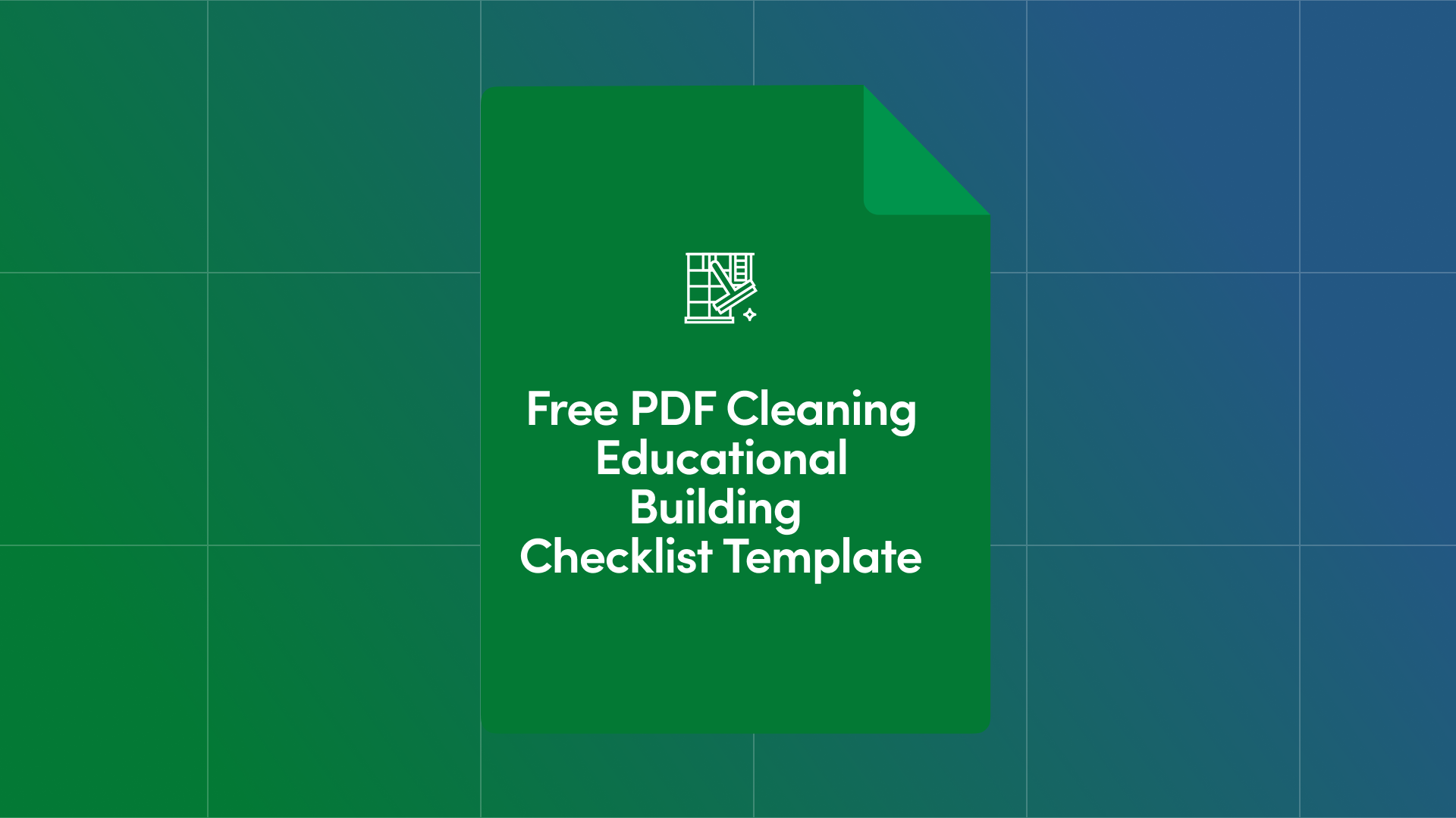 Free PDF Cleaning Educational Building Checklist Template