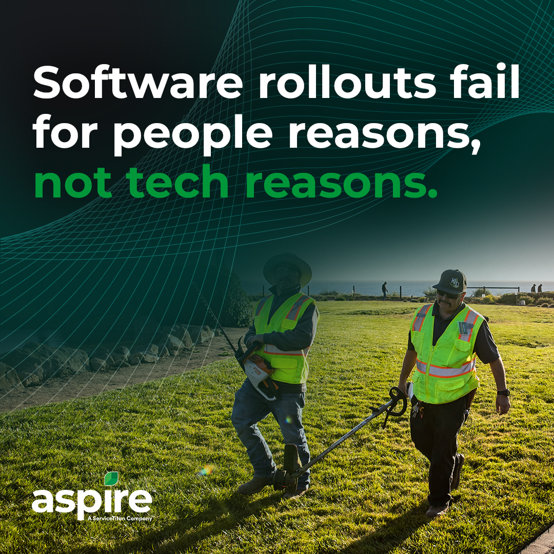Software rollouts fail for people reasons not tech reasons
