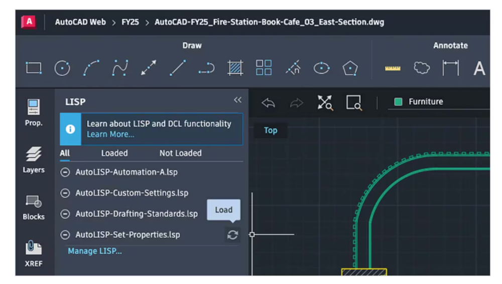 AutoCAD screenshot open graph