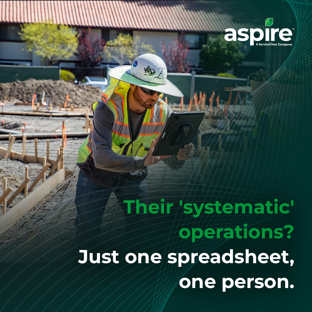 Their systematic operations Just one spreadsheet one person
