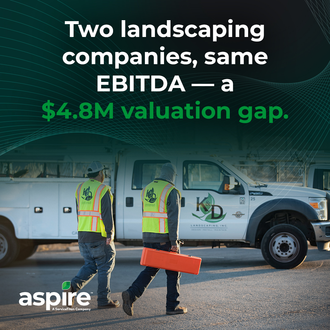 Two landscaping companies, same EBITDA a valuation gap